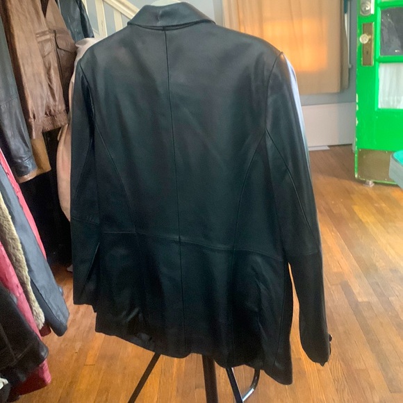 Lambskin leather jacket, suit jacket style - Picture 2 of 3